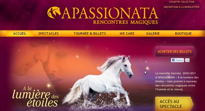 Spectacle Apassionata Paris/Bercy 7 mai 2011