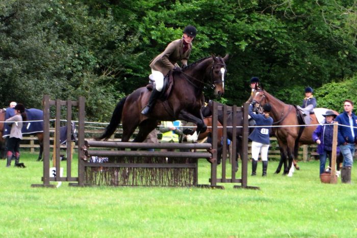 Hunter en concours, réception sur le bon pied